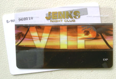 clear hot stamping plastic business card