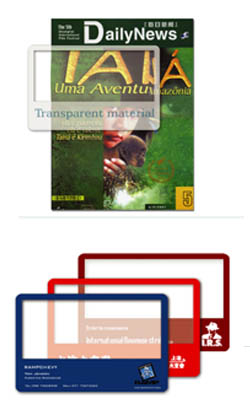 clear plastic business card